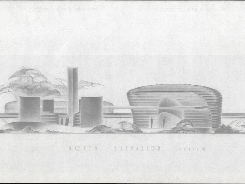 Design for a mortuary and chapel