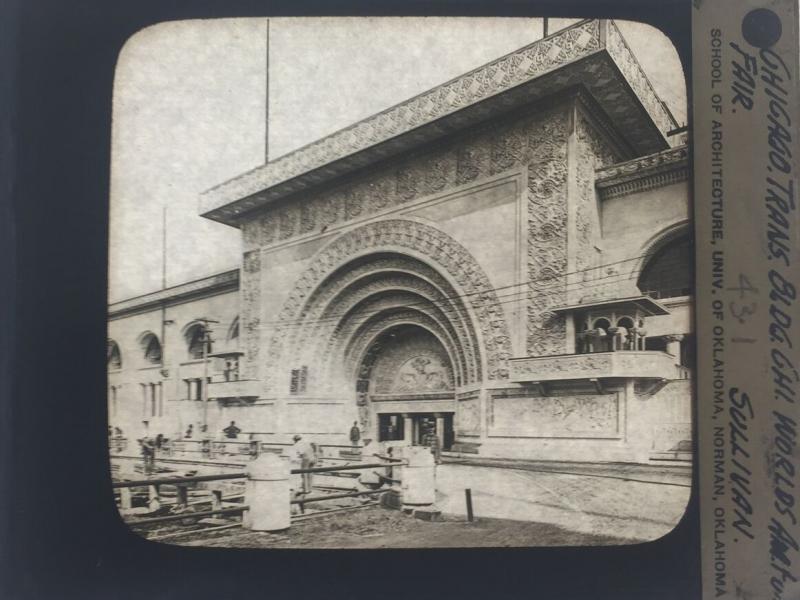 A photograph of the exterior of the Chicago Transportation Building